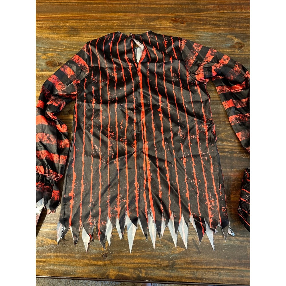 Spirit Halloween ClownCore Kr8zy‎ Convict Clown Costume Child Large 12-14 - Picture 8 of 9